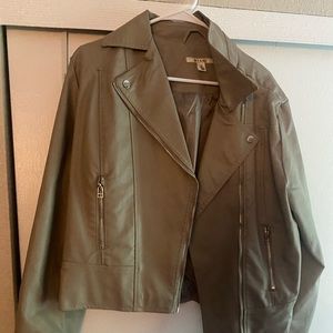 Faux leather jacket